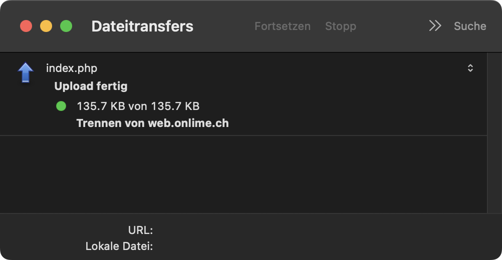 Datei hochladen