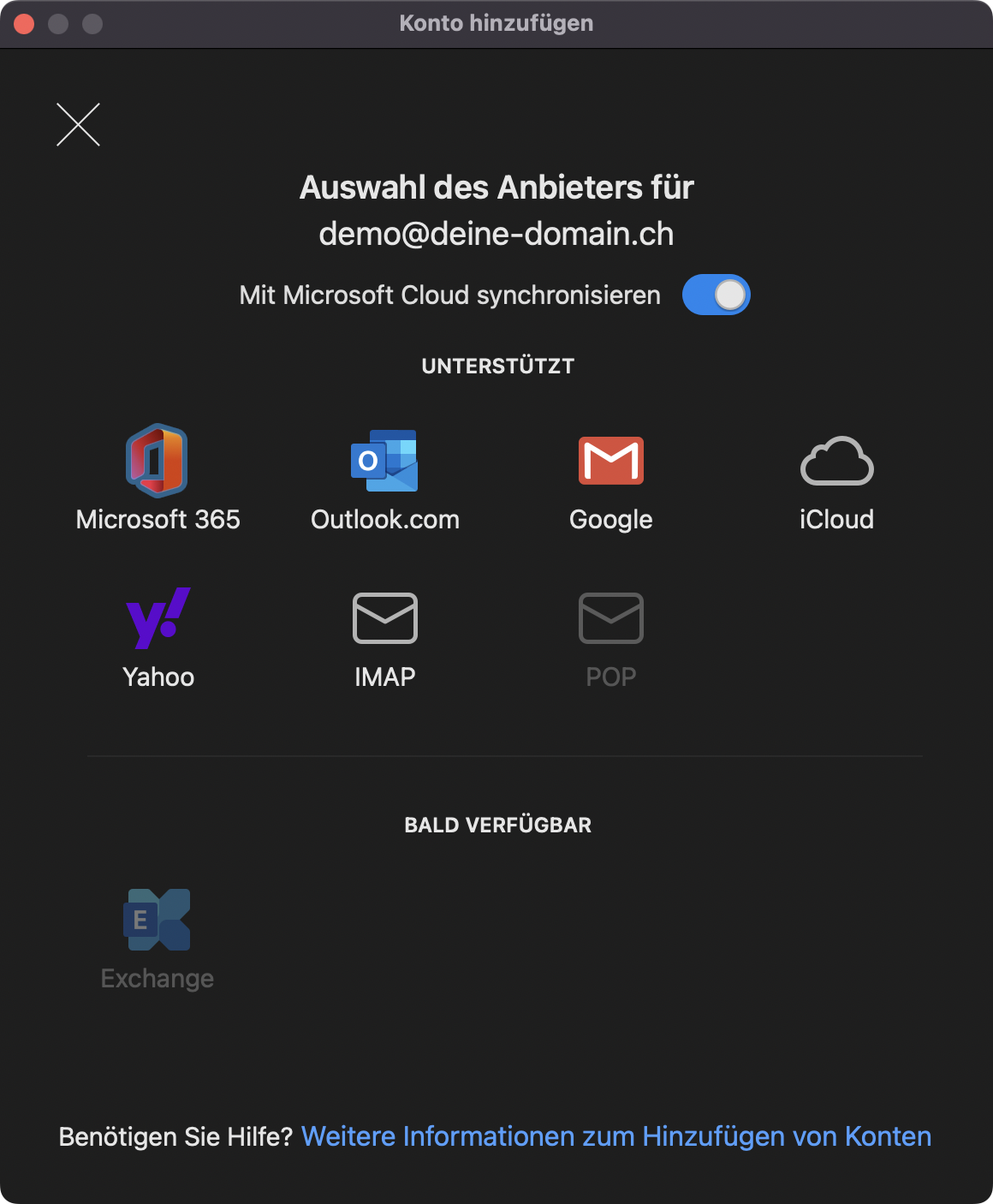 Auswahl Anbieter