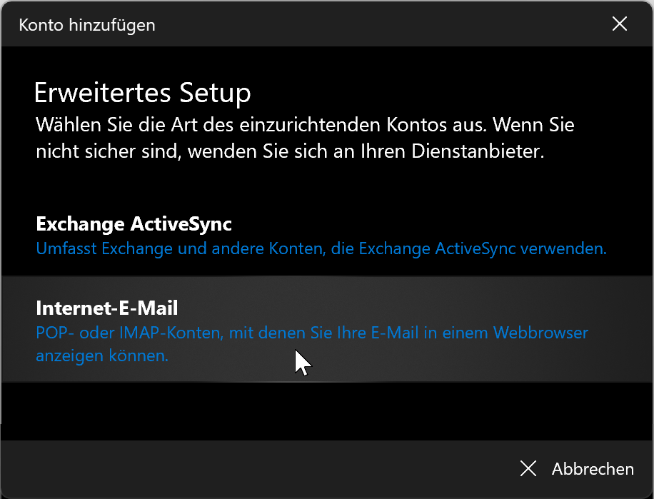 Internet E-Mail